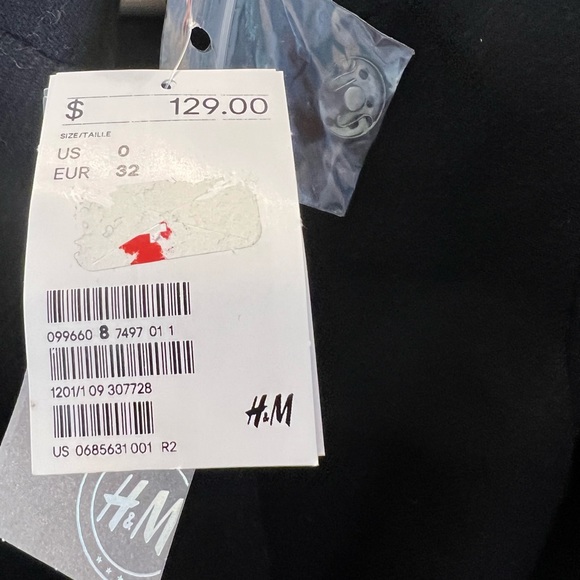 NWT H&M Wool-Blend Coat Designer Collab with Manteco. Size 0 - Picture 4 of 15